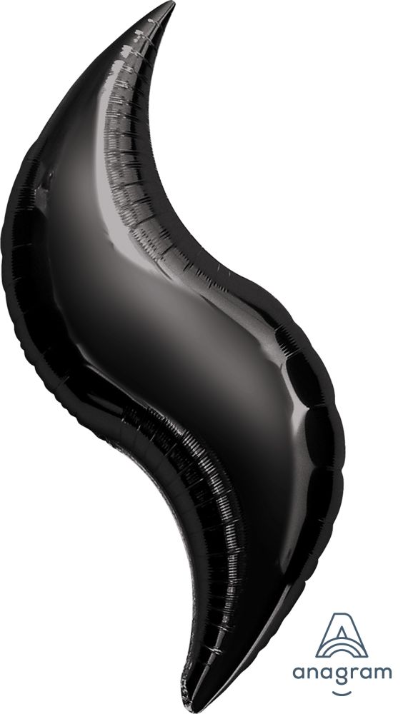 Curve 42" Black Balloon