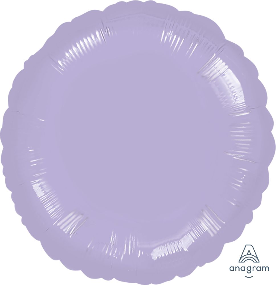 18" Metallic Pearl Pastel Lilac Circle (non-packaged) Balloon