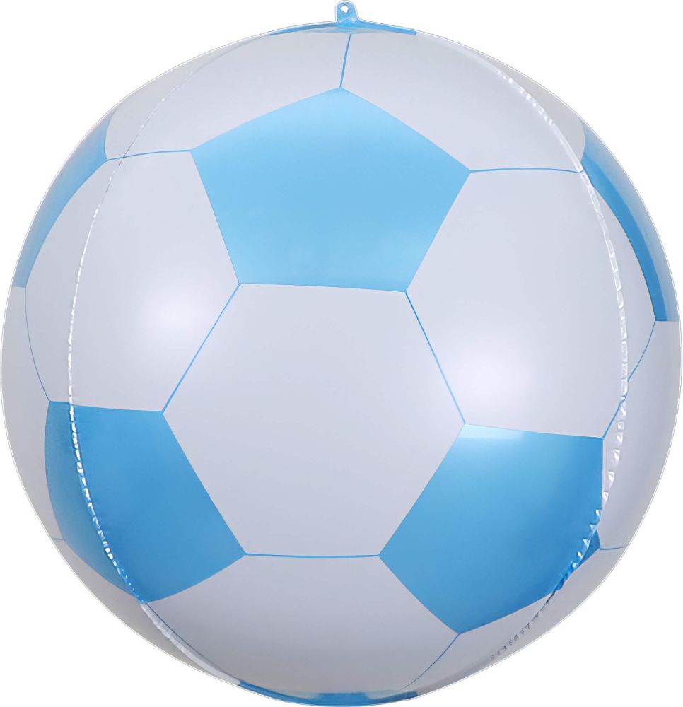Orb 16" Soccer Ball Blue Balloon