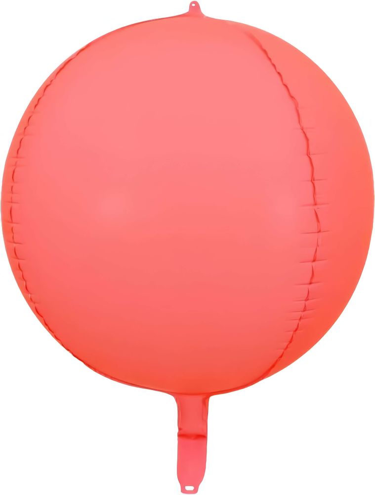Orb 16" Neon Red Balloon