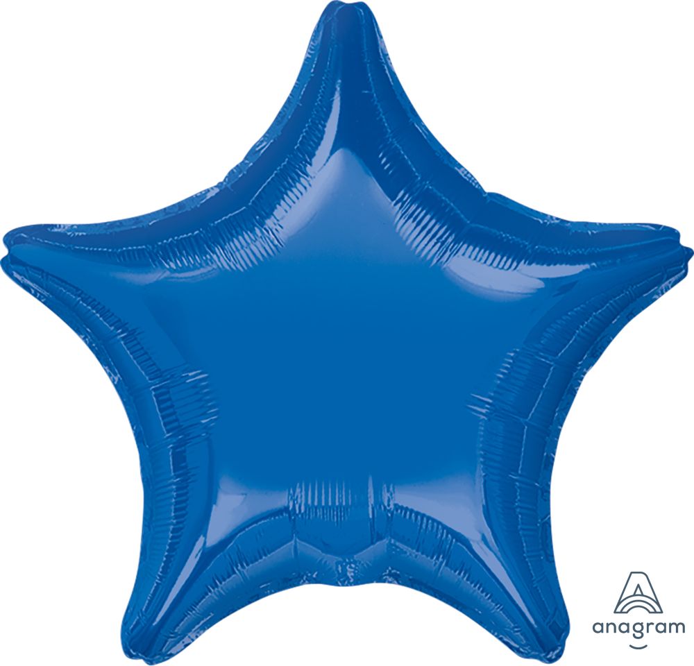 18" Dark Blue Star (non-packaged) Balloon