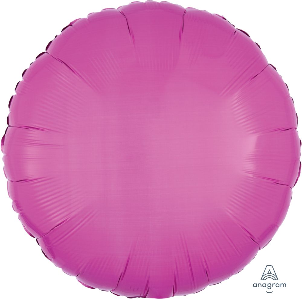 18" Bright Bubble Gum Pink Circle (non-packaged) Balloon