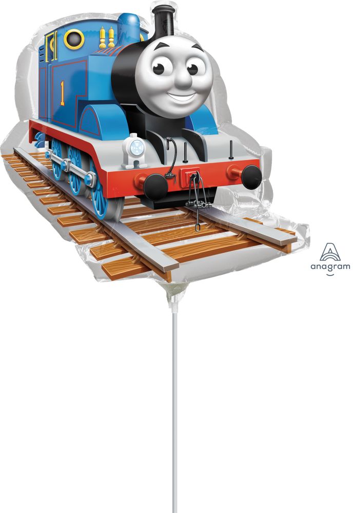 Mini Shape Thomas the Tank Balloon (Inflated with Cup and Stick)