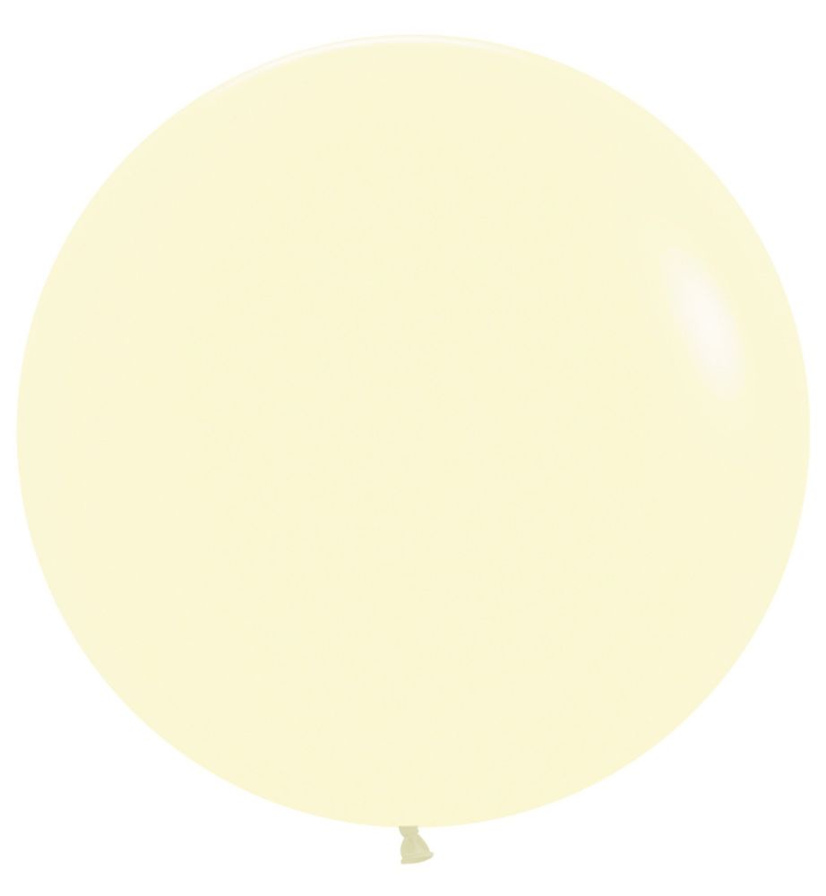24" Pastel Matte Yellow (10pcs) Sempertex Balloons