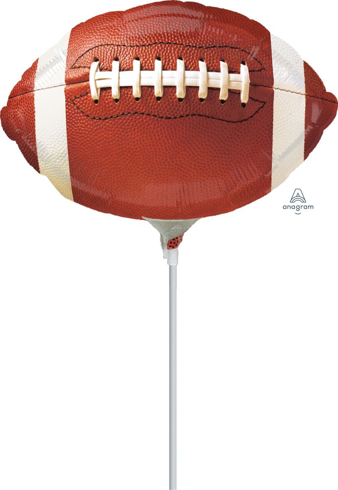 Mini Shape Championship Football Balloon (Inflated with Cup and Stick)
