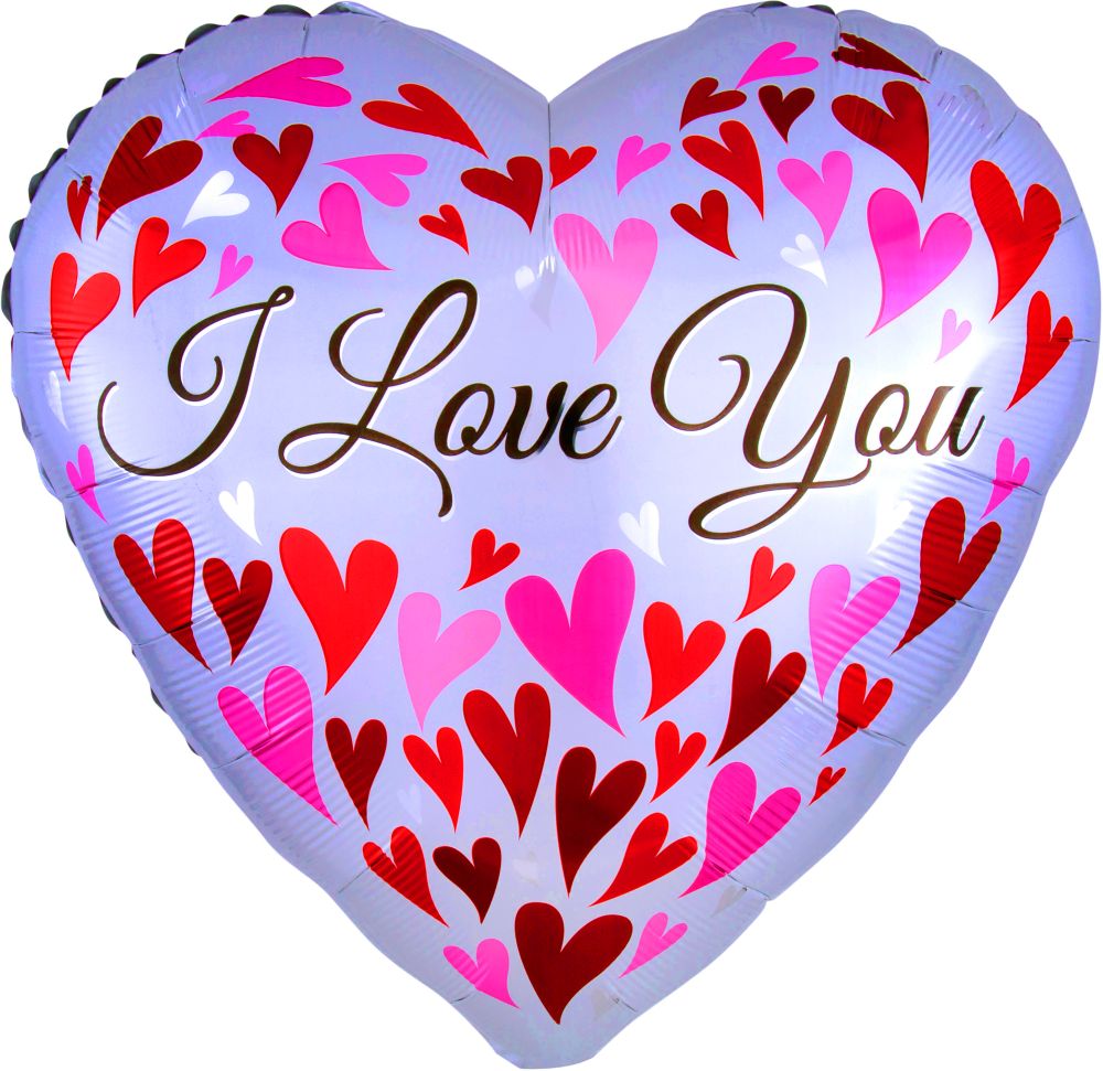 Jumbo Love You Happy Hearts Balloon