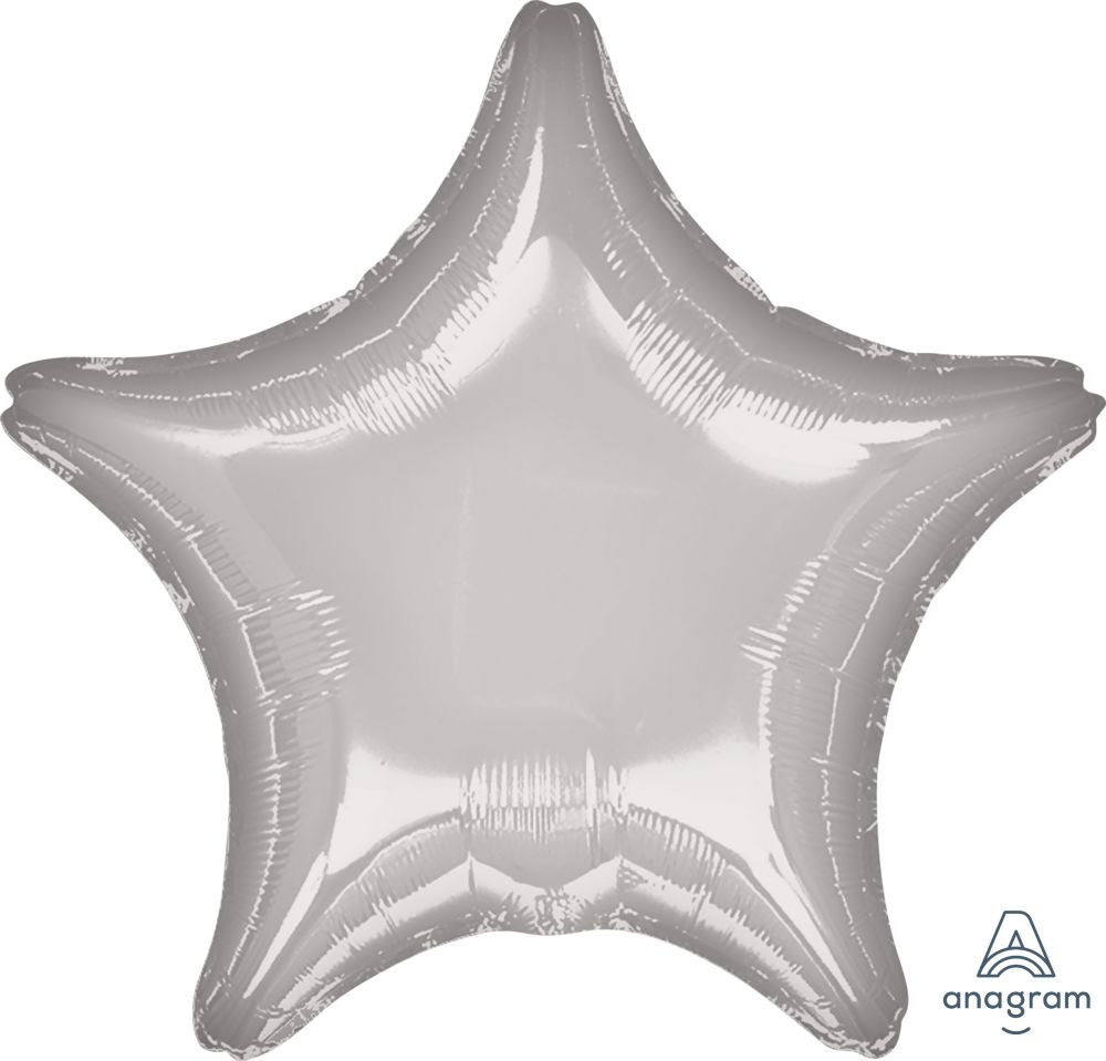 18" Metallic Silver Star (non-packaged) Balloon