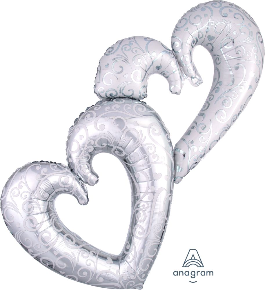 Multi-Balloon Interlocking Hearts
