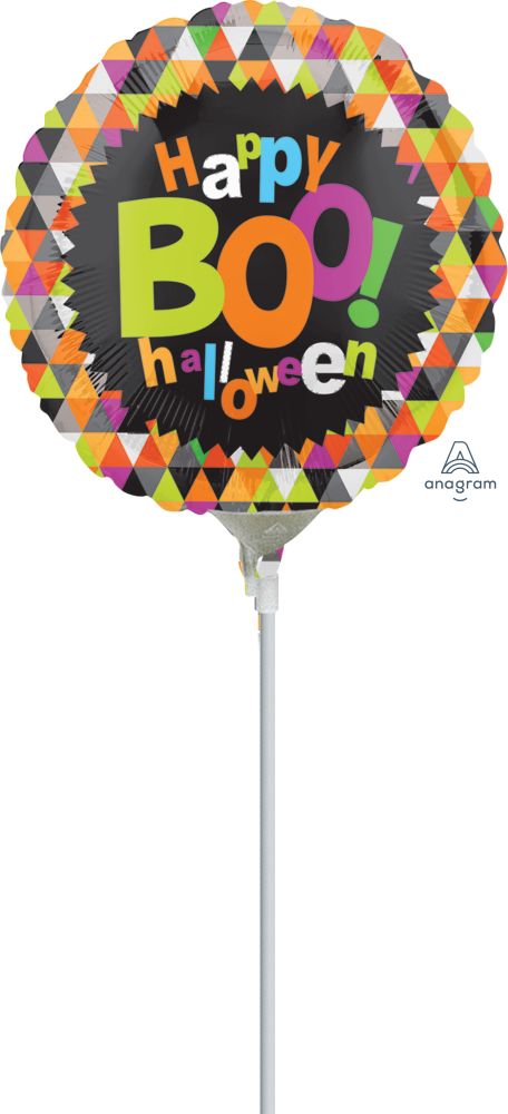 04" Boo Halloween Balloon (Inflated with Cup and Stick)