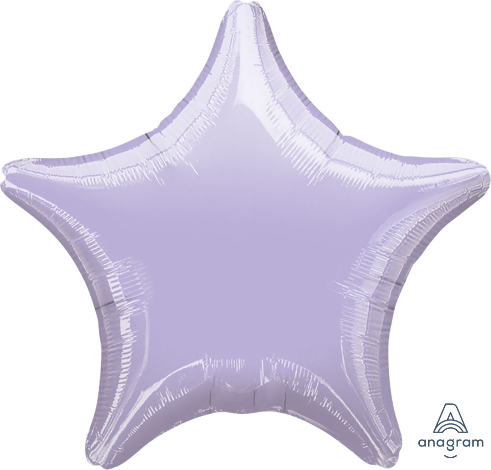 18" Metallic Pearl Pastel Lilac Star (non-packaged) Balloon