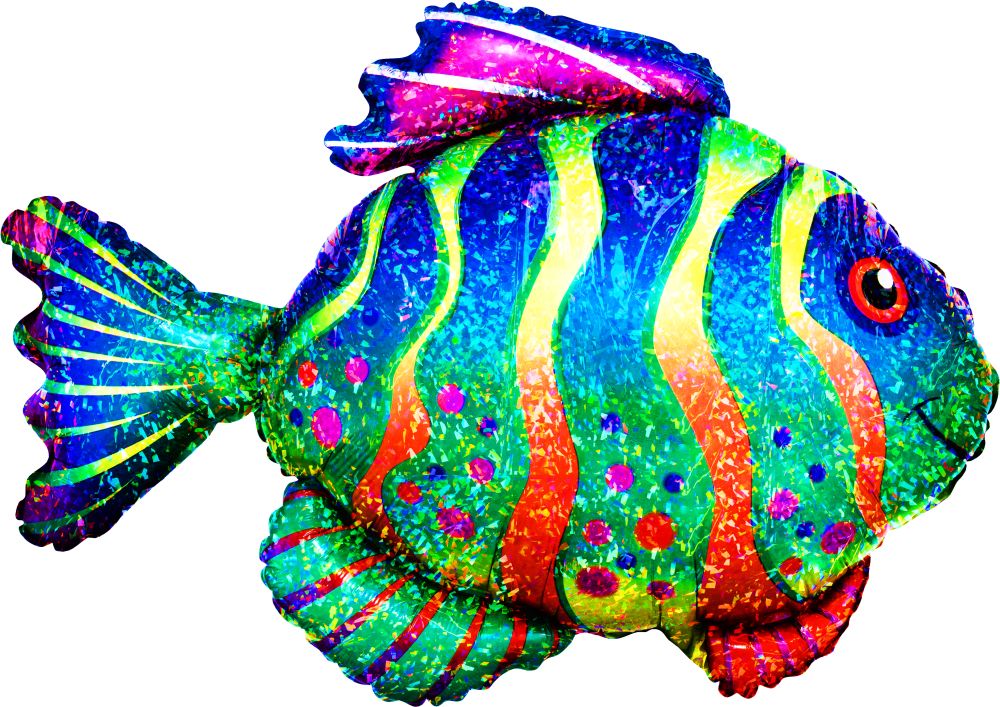 SuperShape Colorful Fish Balloon