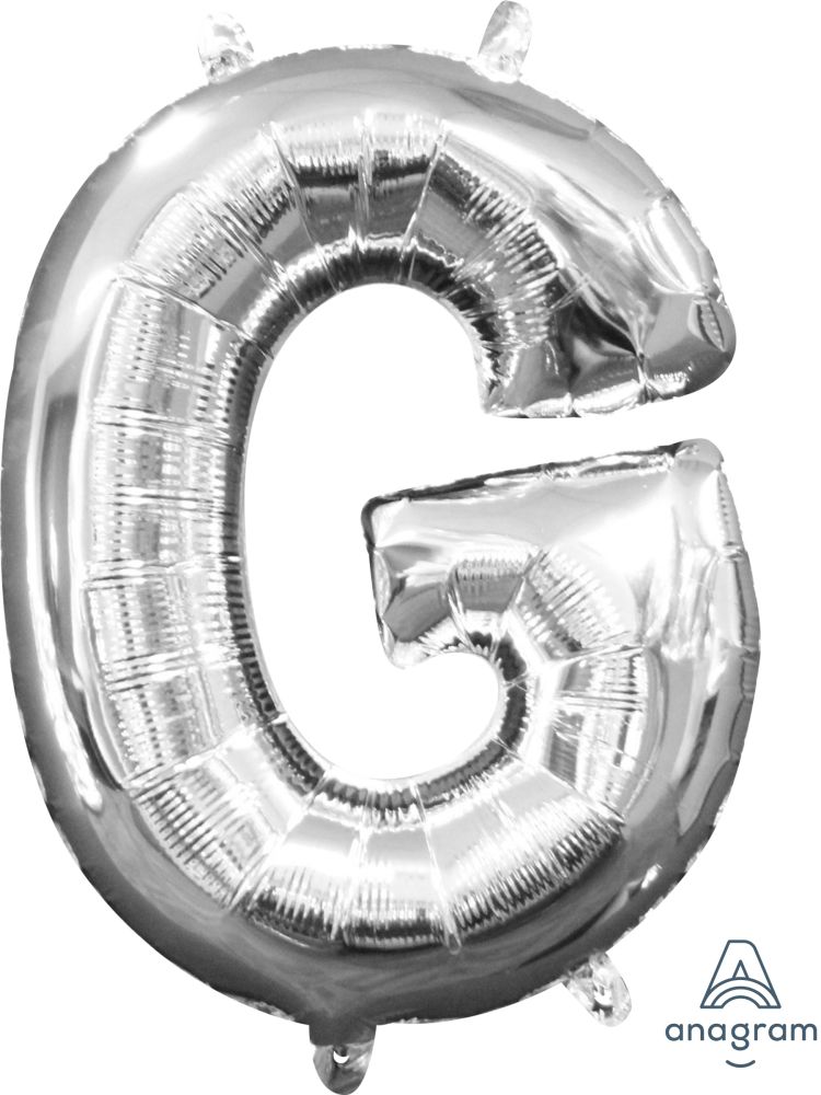 16" Silver Letter G Balloon