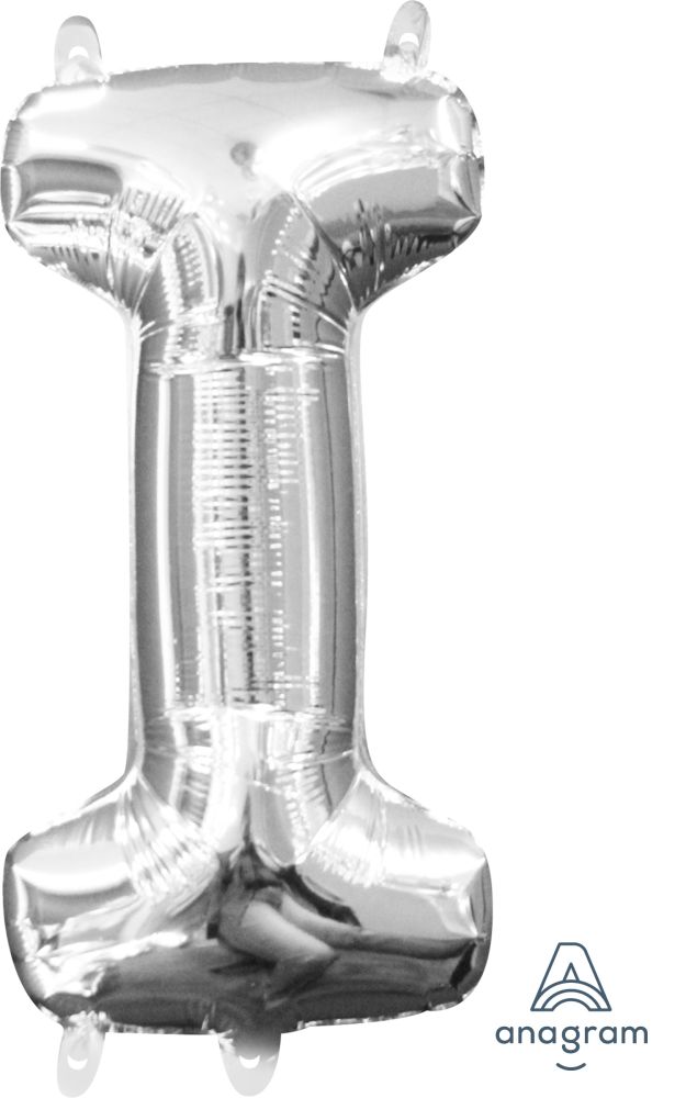 16" Silver Letter I Balloon