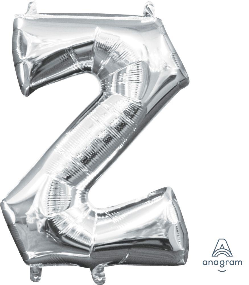 16" Silver Letter Z Balloon