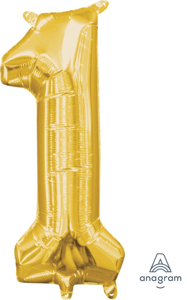 16" Gold Number 1 Balloon