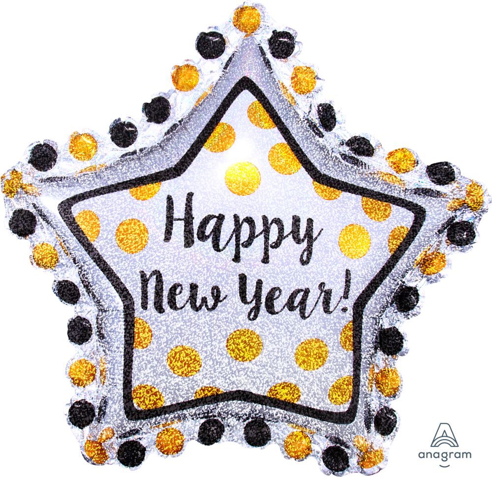 SuperShape Ring in the New Year Balloon