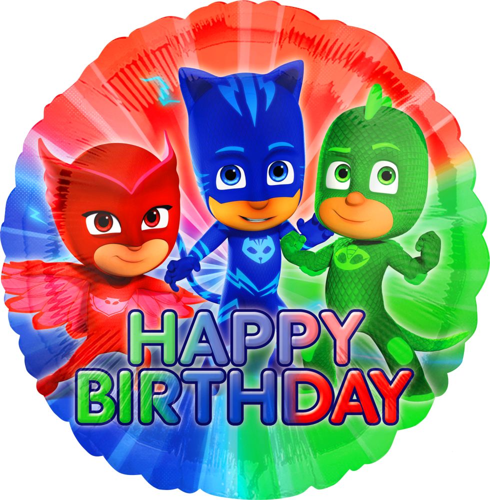 18" PJ Masks Happy Birthday Balloon