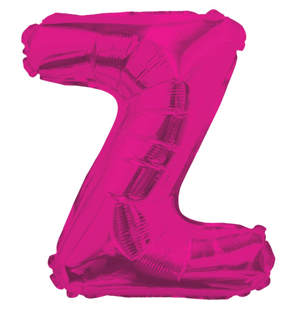 14" Pink Letter Z Balloon