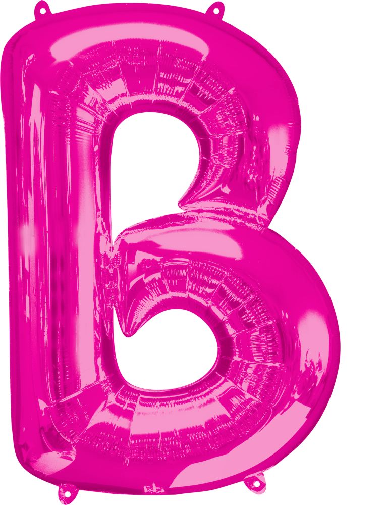 34" Pink Letter B Balloon