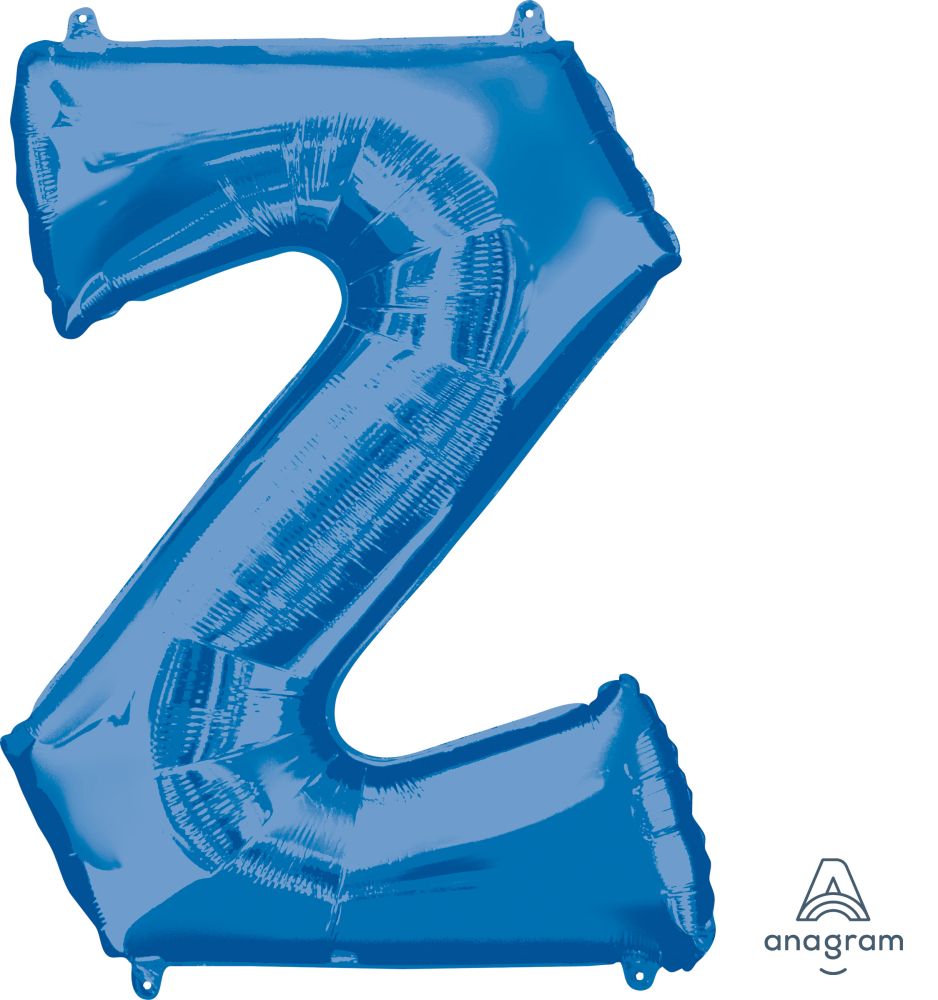 34" Blue Letter Z Balloon
