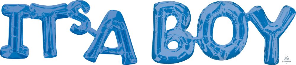 Phrase It's A Boy Blue Balloon