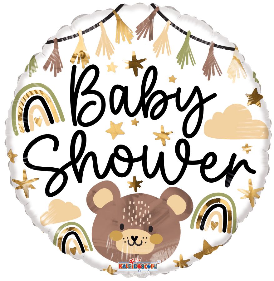 18" Baby Shower Bear Balloon