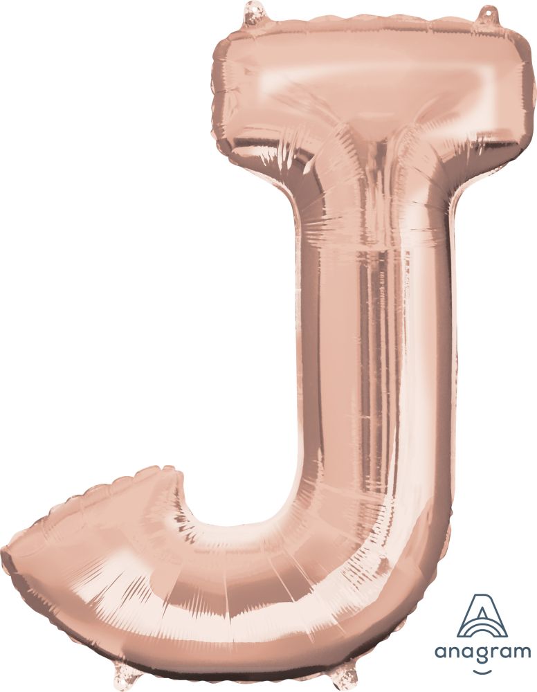 34" Rose Gold Letter J Balloon