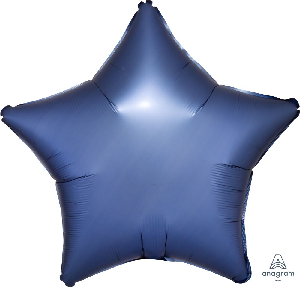 18" Satin Luxe Azure Star Balloon