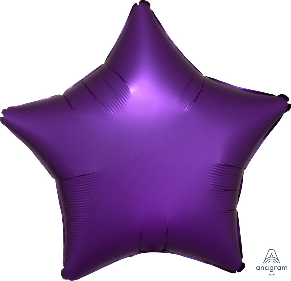 18" Satin Luxe Purple Star (non-packaged) Balloon
