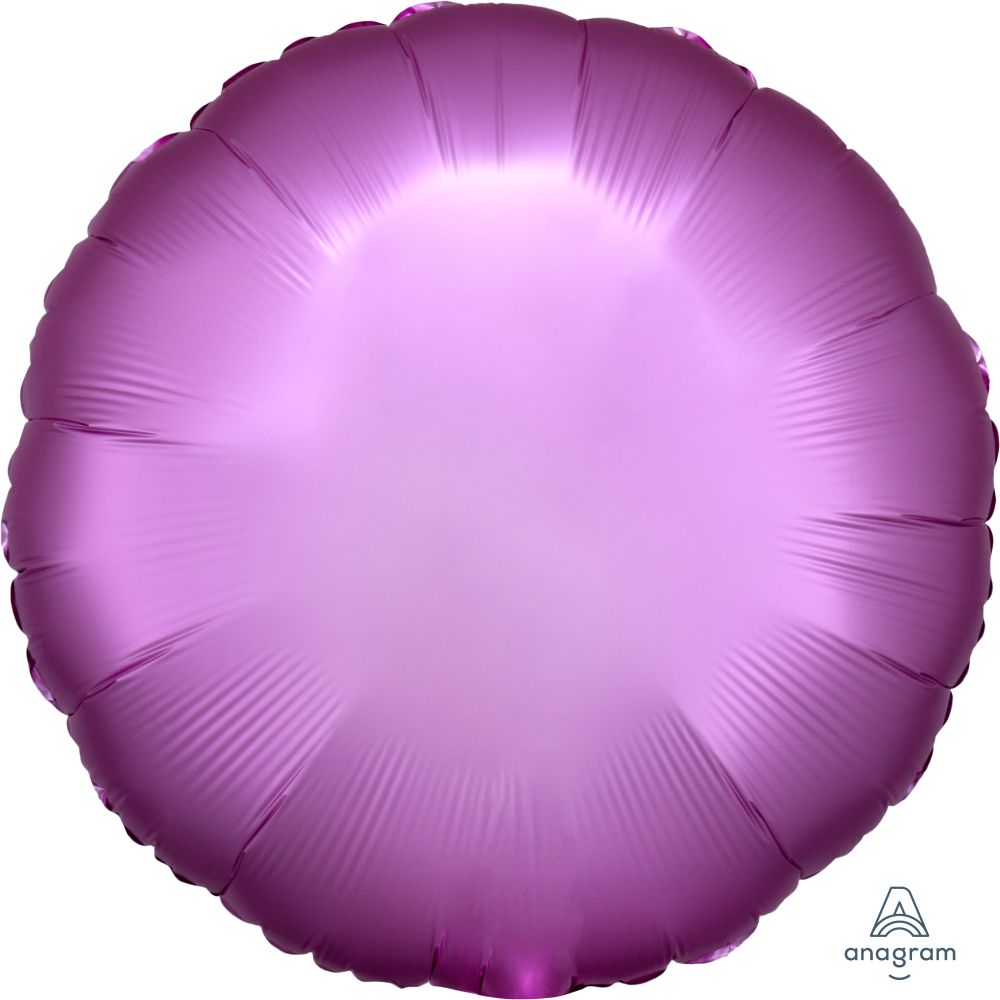 18" Satin Luxe Flamingo Circle Balloon