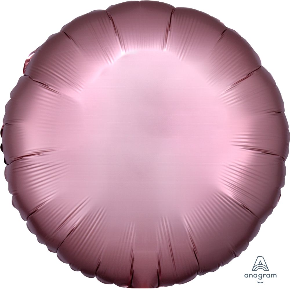 18" Satin Luxe Rose Copper Circle Balloon