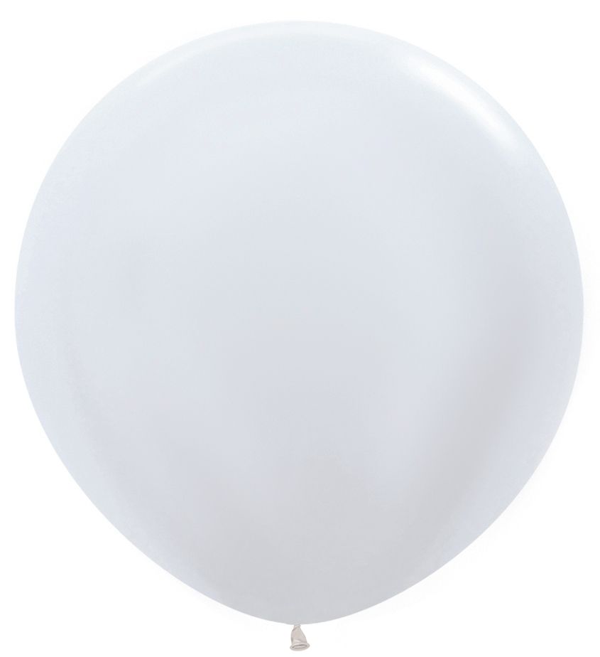 36" Satin White (2pcs) Sempertex Balloons