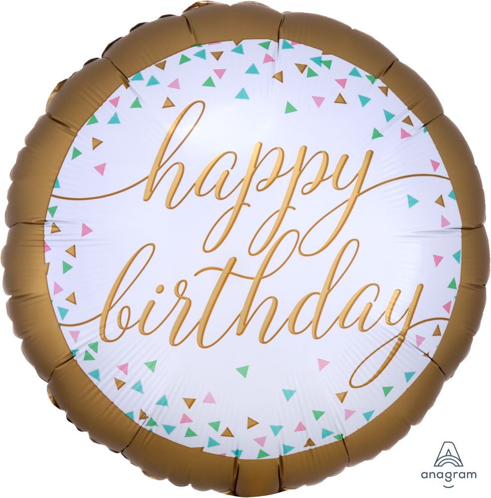18" Clear Pastel Confetti Balloon