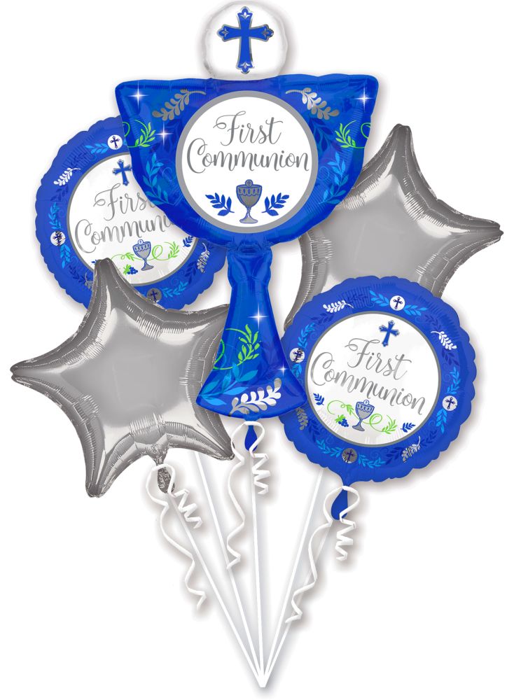 Balloon Bouquet Communion Day Boy