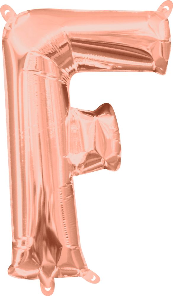 16" Rose Gold Letter F Balloon