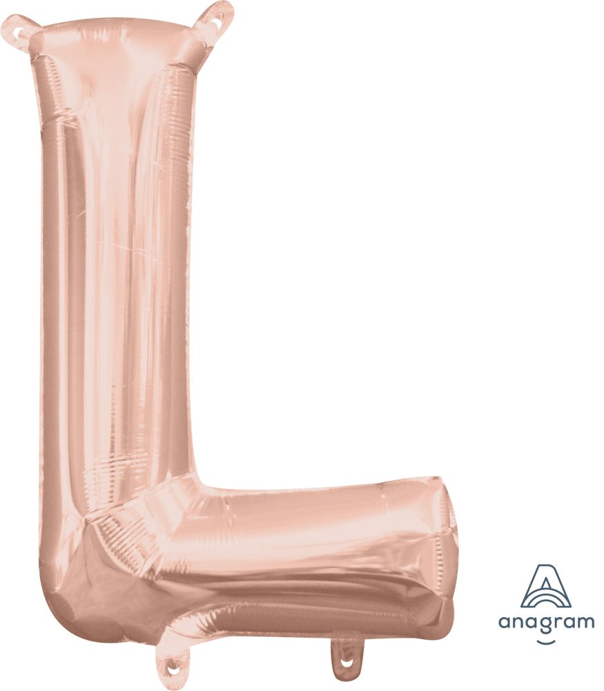 16" Rose Gold Letter L Balloon