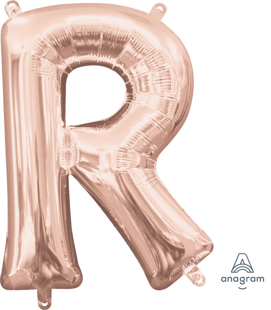 16" Rose Gold Letter R Balloon