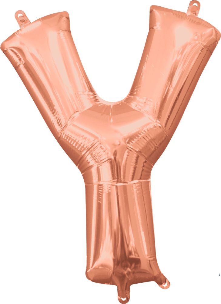 16" Rose Gold Letter Y Balloon