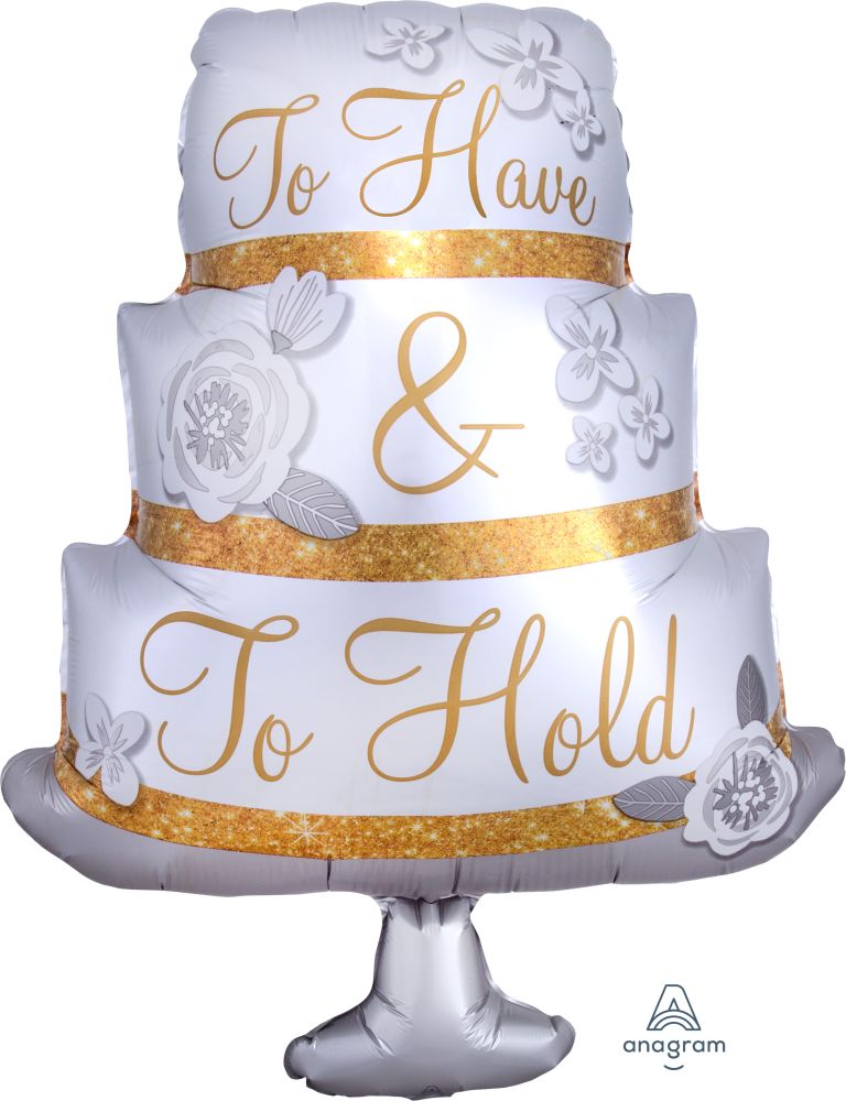 SuperShape To Have and To Hold Cake Balloon
