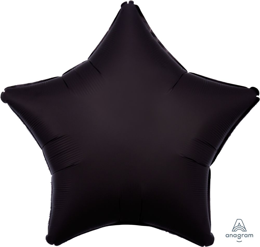 18" Satin Luxe Onyx Star Balloon