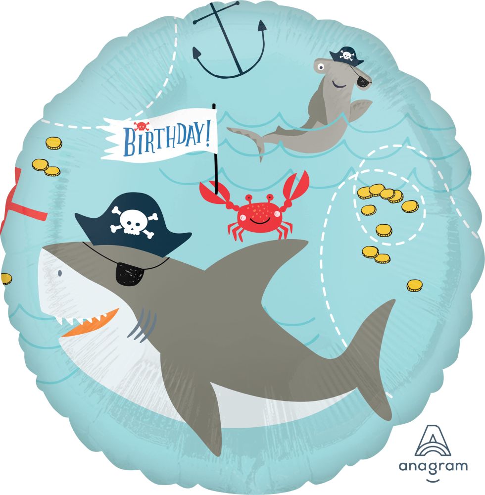 18" Ahoy Birthday Balloon