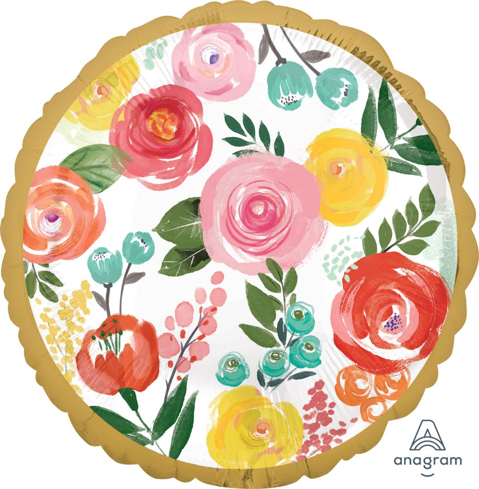 18" Bright Florals Balloon