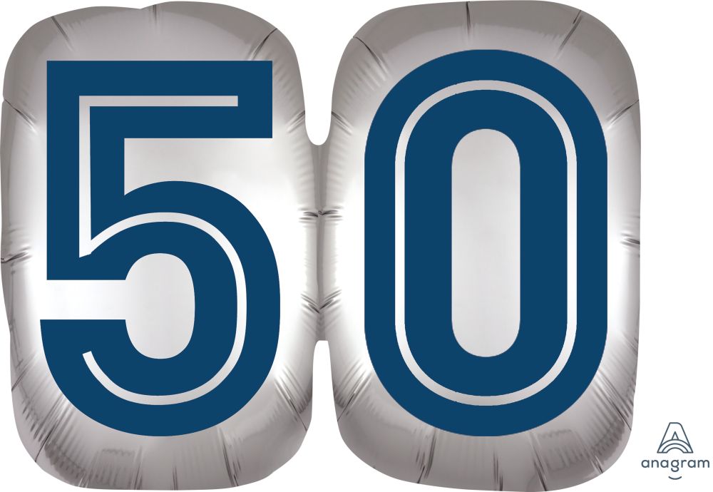 SuperShape Happy Birthday Man 50 Balloon