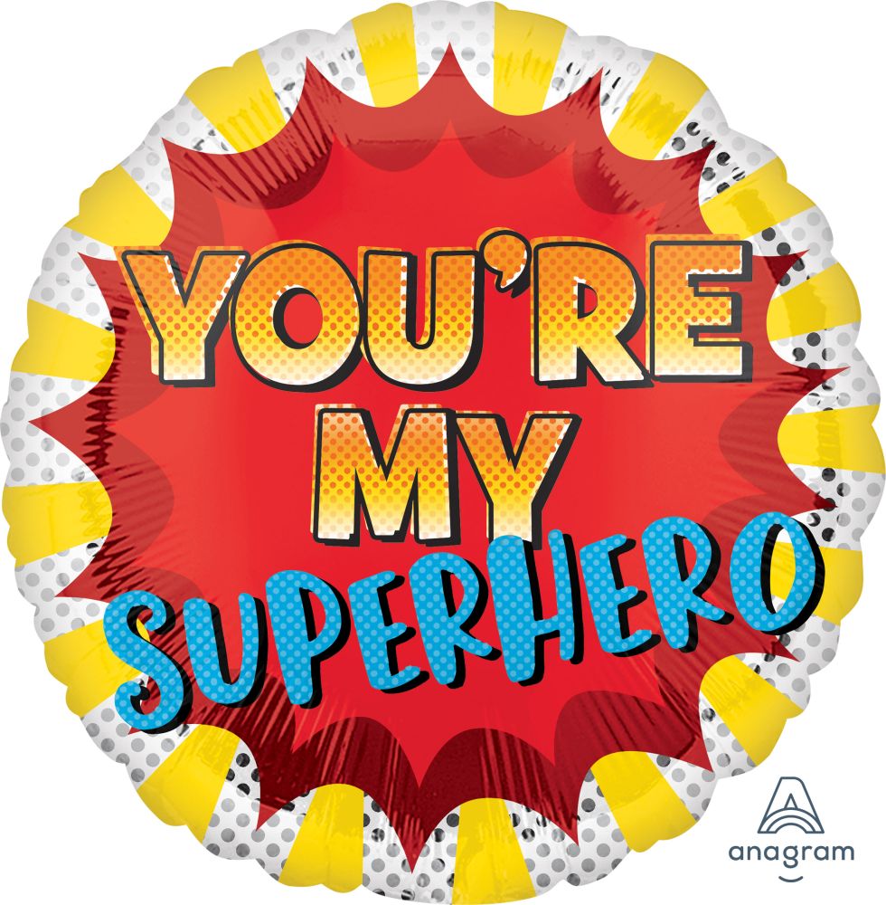 18" You're My Superhero Balloon