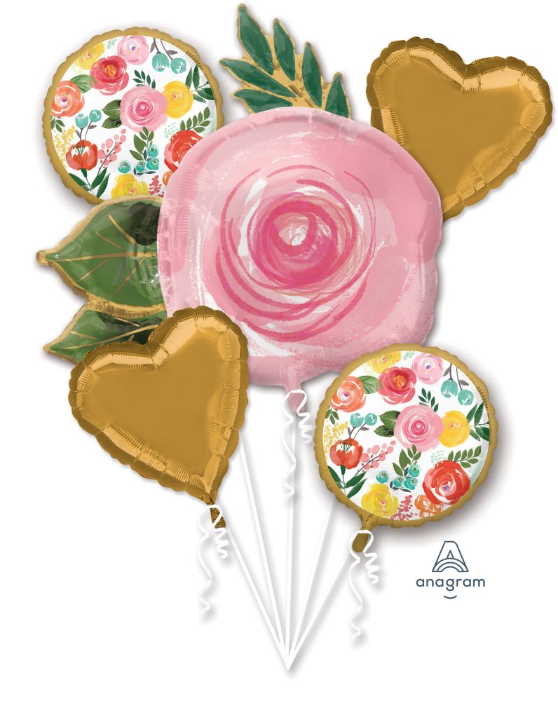 Balloon Bouquet Bright Florals