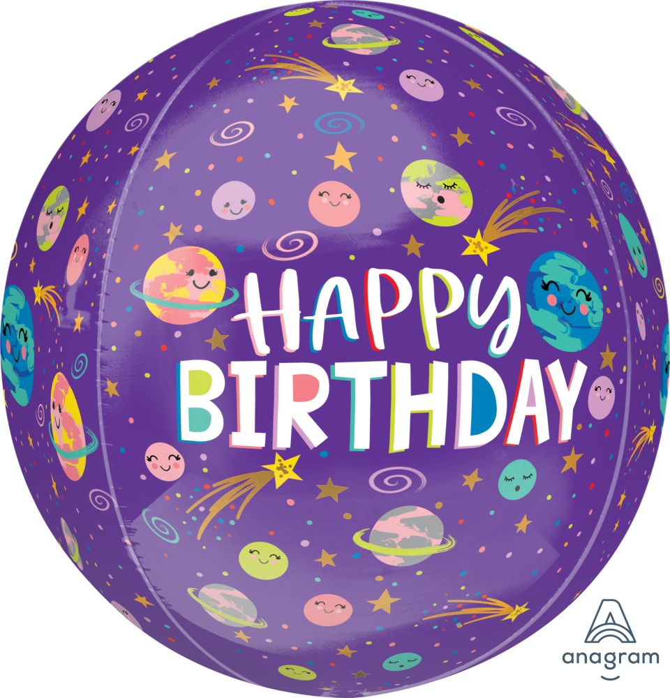 Orbz Smiling Galaxy Balloon
