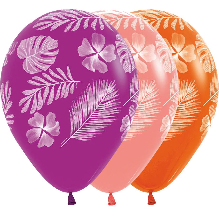 11" Tropical Paradise Assortment (50pcs) Balloons