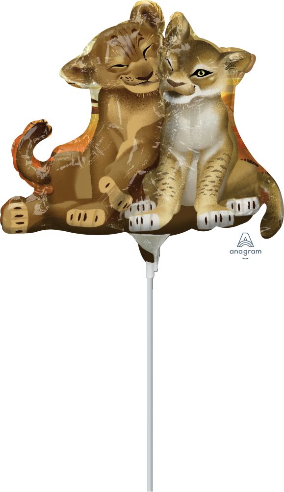 MiniShape Lion King Balloon (Inflated with Cup and Stick)