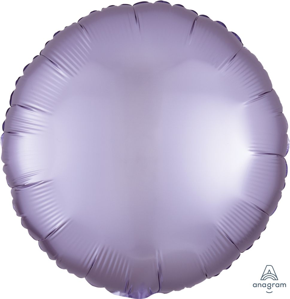 18" Satin Luxe Pastel Lilac Circle Balloon