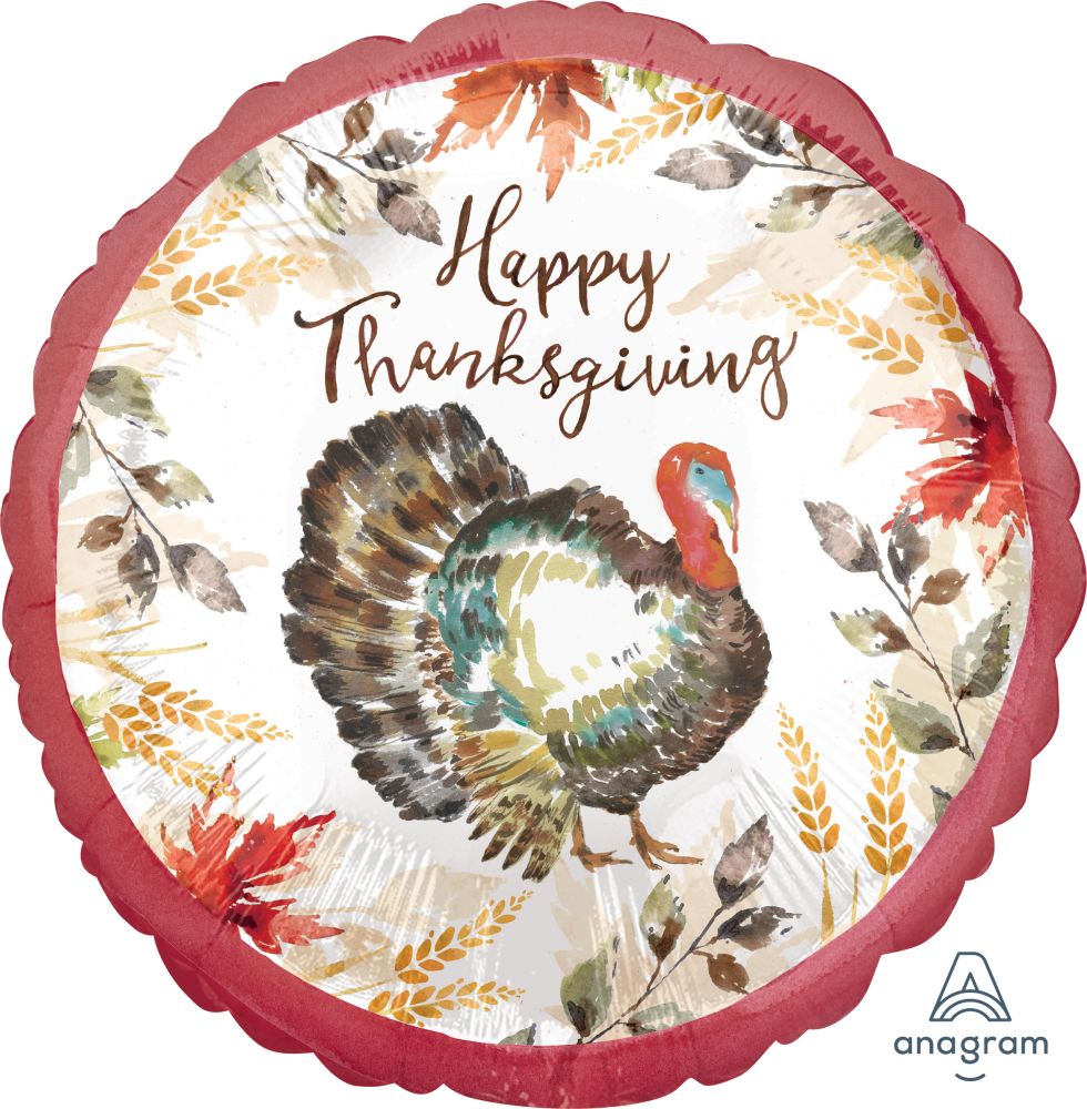 18" Classic Thanksgiving Balloon